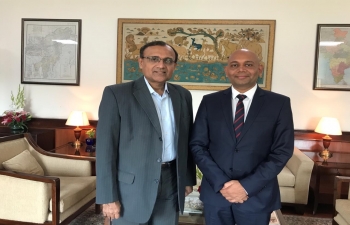 Ambassador-Designate Shri Abhay Kumar met Secretary (ER) Shri T. S. Tirumurti in the Ministry of External Affairs
